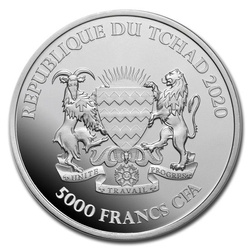 Republic of Chad: Buffalo 1 oz Silver 2020