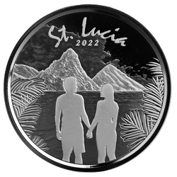 St. Lucia Couple 1 oz Silver 2022