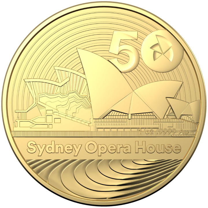 RAM: 50 Aniversario de la Ópera de Sydney 1 oz Oro 2023