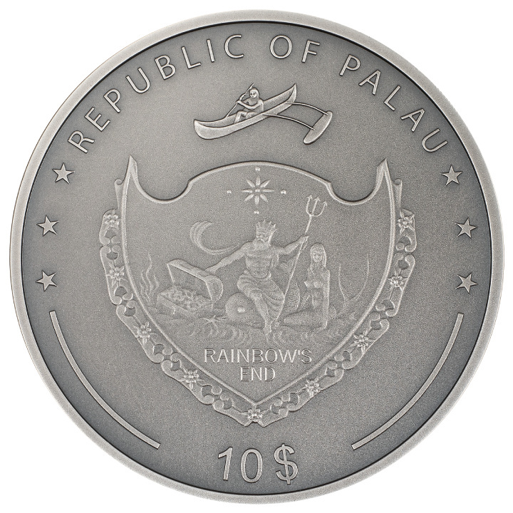 Palau: Daydreamer – Adventure coloured 2 oz Silver 2023 Ultra High Relief Antiqued Coin