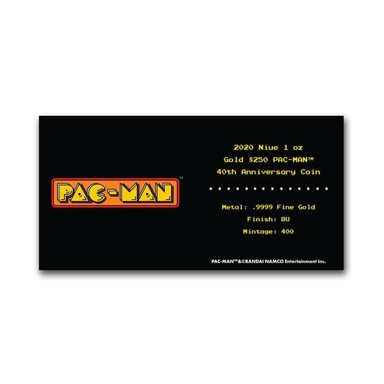 Niue: 40th Anniversary - PAC-MAN 1 oz Gold 2020