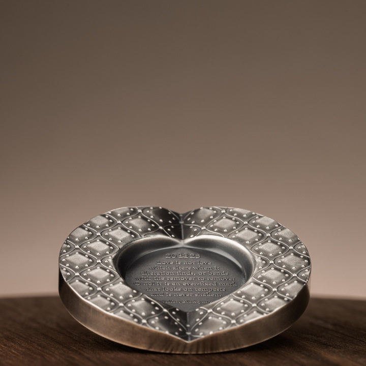 Isole Cook: Cuore segreto 1 oncia d'argento 2023 Ultra High Relief Moneta antica