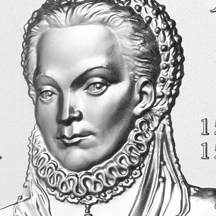 500 Aniversario del Nacimiento de Anna Jagiellonka 50 zloty Plata 2023 Alto Relieve