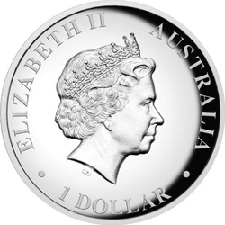 Ausztrál kenguru 1 uncia ezüst 2012 magas domborzat