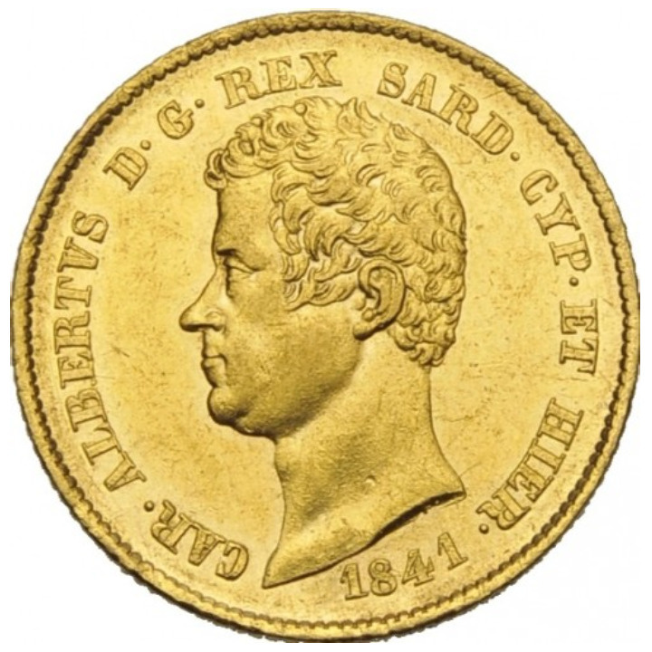 Cerdeña, 20 Lira Carlos Alberto 1831-1849