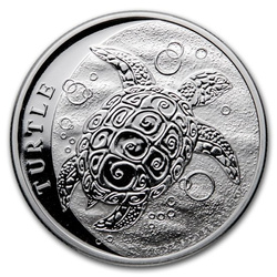 Niue: Hawksbill Turtle 1 oz Silber 2021