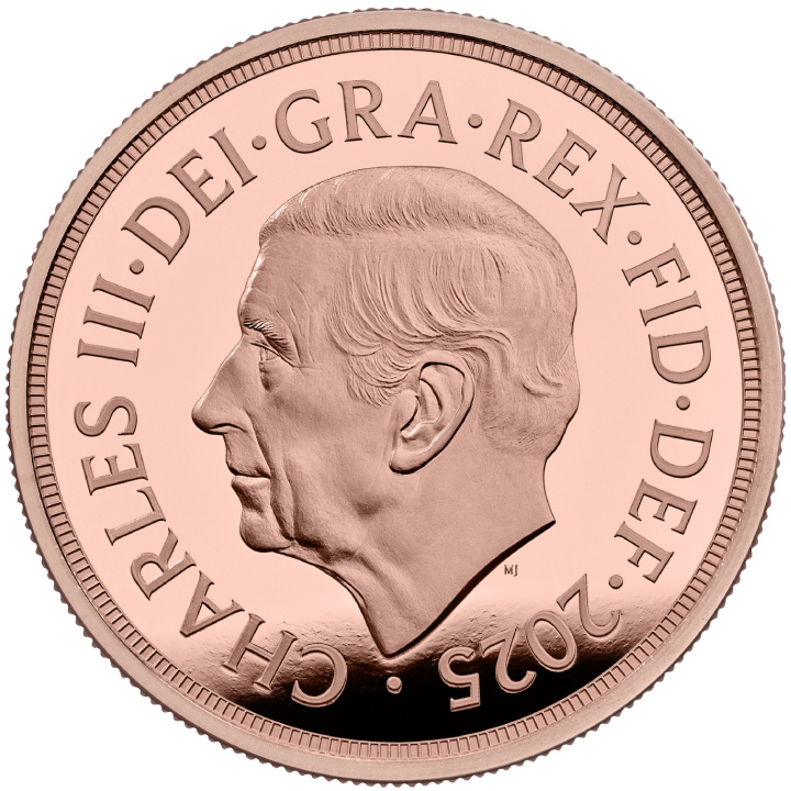 Wielka Brytania: Suweren Zestaw 5 złotych monet 2025 Proof