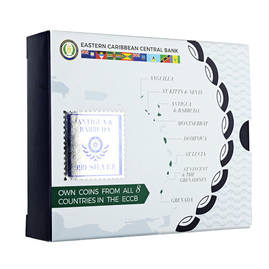 Grenada: Coat of Arms coloured 1 oz Silber 2021