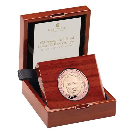 Celebrating the Life and Legacy of Dame Vera Lynn £2 Gold 2022 Proof