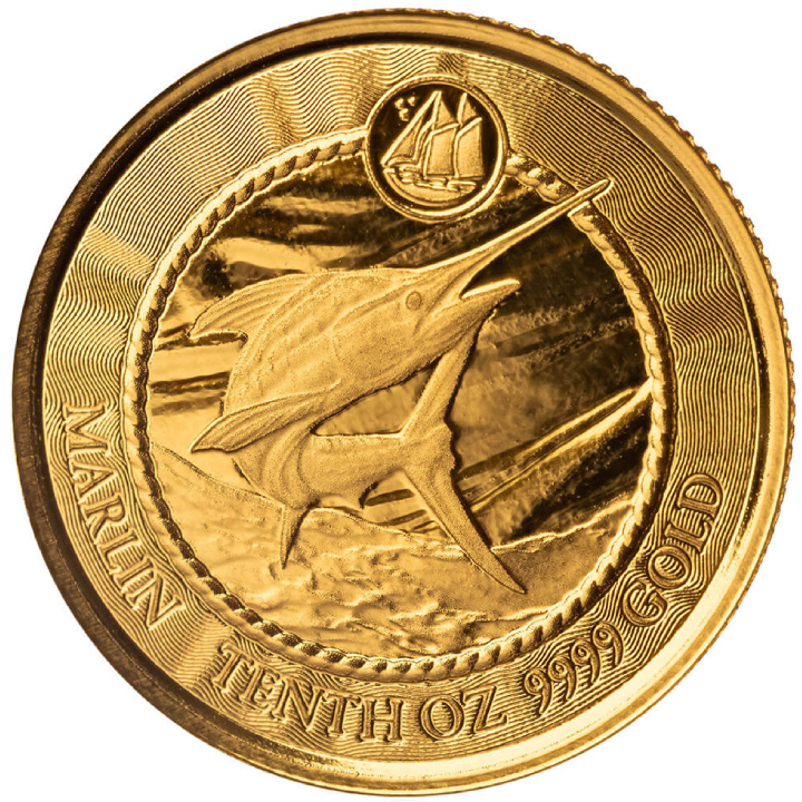 Cayman Islands: Marlin 1/10 uncji Złota 2023 Prooflike