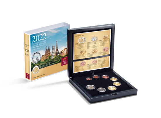 Set de 8 monede a 35-a aniversare a programului Erasmus 2022 Proof