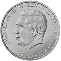 St Helena: Faerie Queene - Una & Lion 1 uncja Srebra 2024