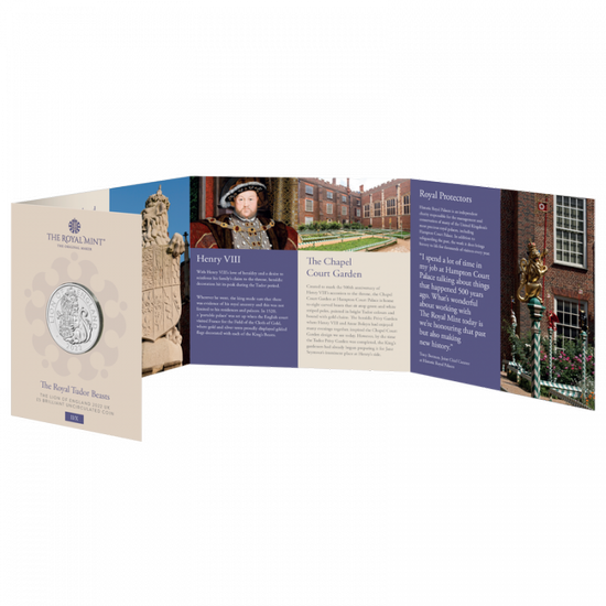 The Royal Tudor Beasts: Leone d'Inghilterra rame-nichel 2022