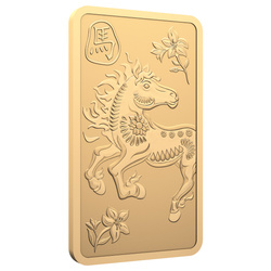 The Royal Canadian Mint - Barre lunaire de l'année du cheval 10 grammes d'or 2026