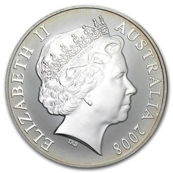 Australský klokan 1 unce stříbra 2008