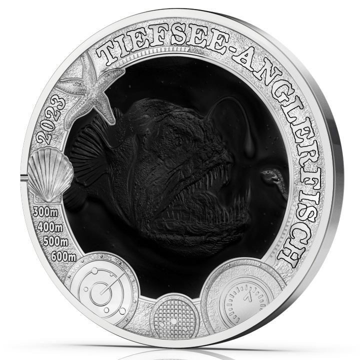 Deep-sea Anglerfish coloured 3 Euro Copper 2023