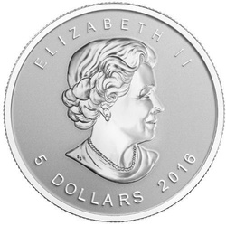 Canadian Maple Leaf 1 oz Silver 2016 Wolf Privy