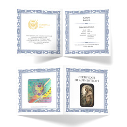 Germania Mint: Gods - Baldur coloured 2 oz Silber 2024 Bar Antique Finish