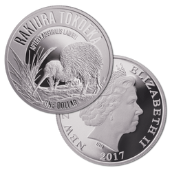 Kiwi 1 unce stříbra 2017 Proof