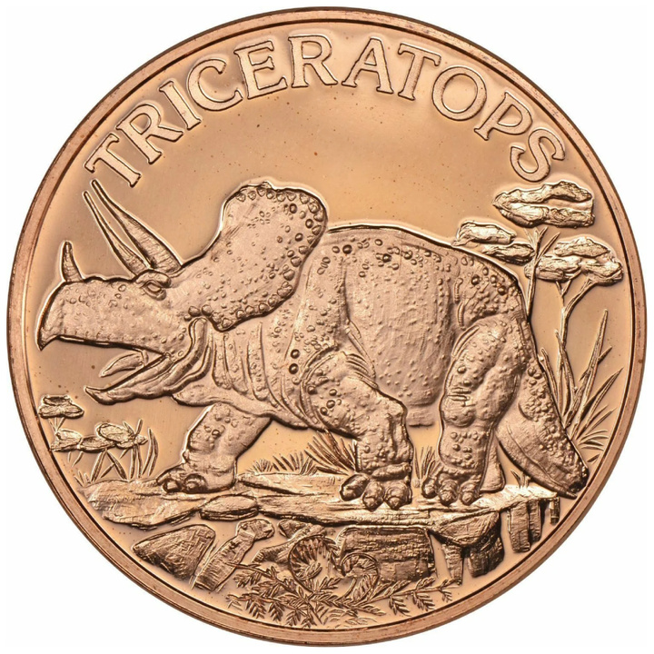 Triceratops 1 uncja Miedzi