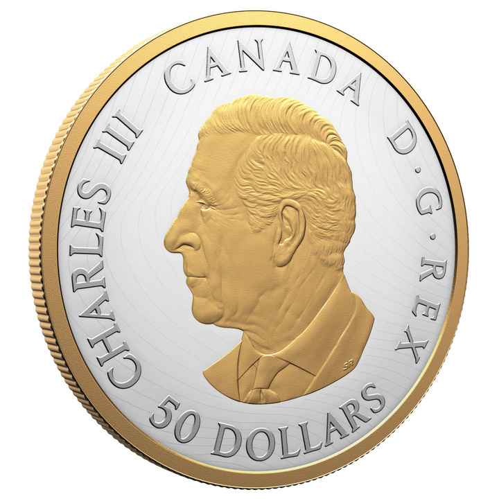 Canadá: Peace Dollar Chapado en oro $50 Plata 2026 Proof