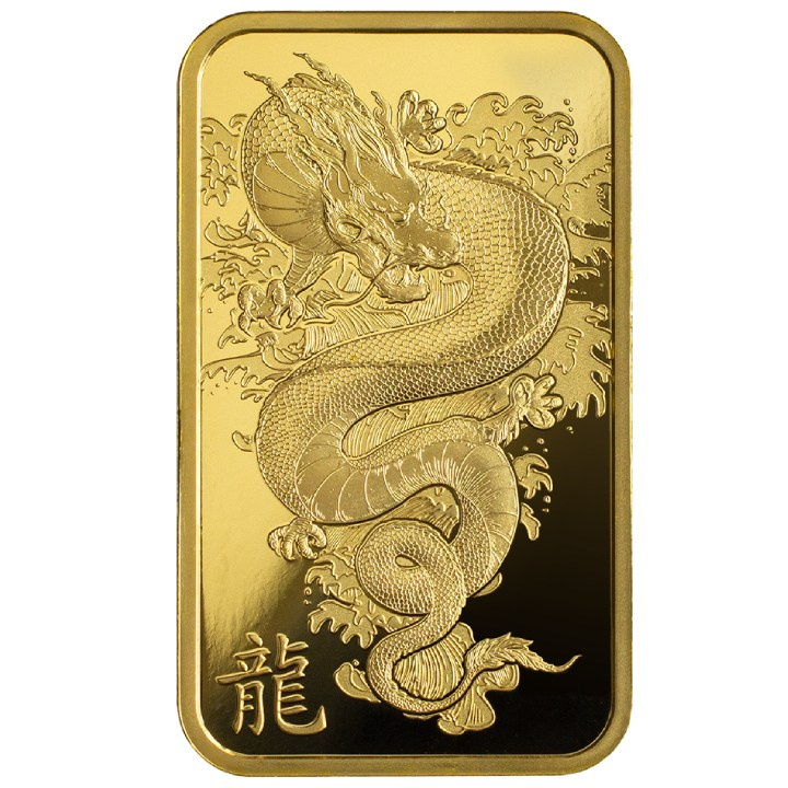 Pamp Year of the Dragon - Legend of the Azure Dragon 1 oz Gold Bar 2024 LBMA GD Refiner