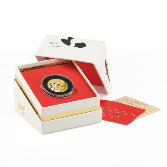 Croatia: Dalmatian Dog coloured 1 oz Gold 2021