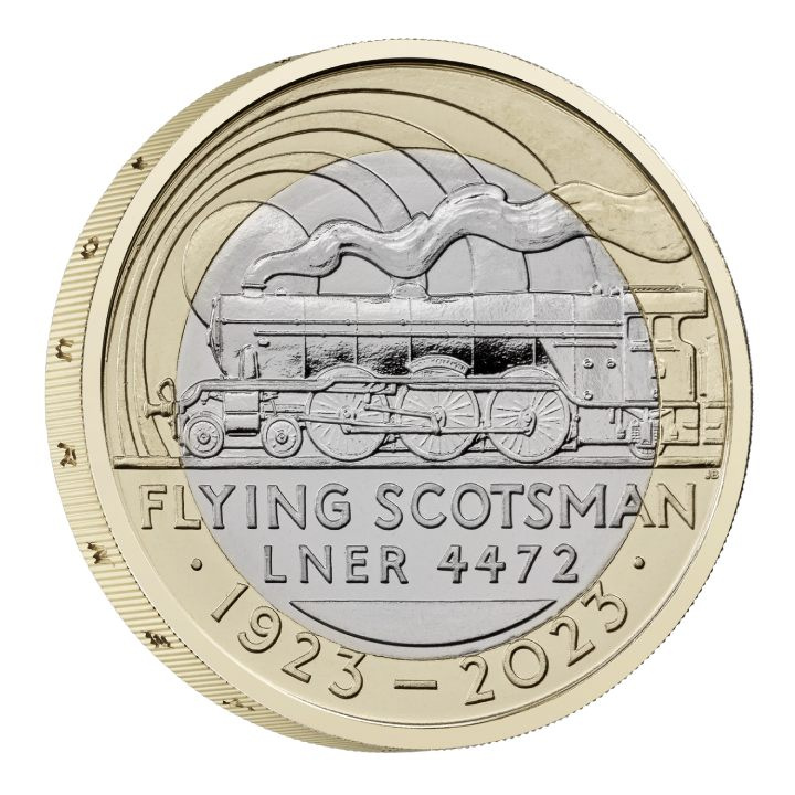 The Centenary of the Flying Scotsman £2 Miedzionikiel 2023