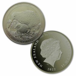 Kiwi 1 oz Plata 2022 Specimen Prooflike