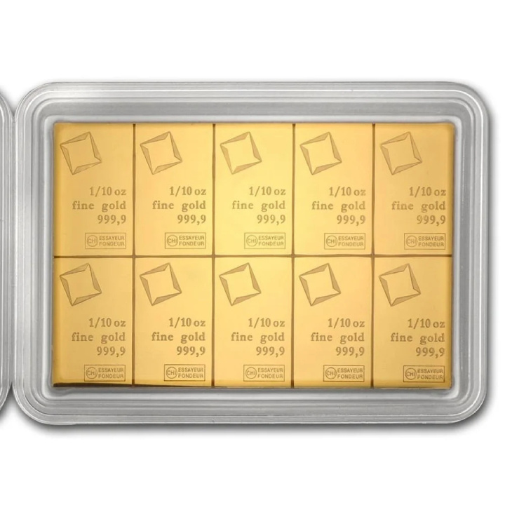Valcambi CombiBar 10 x 1/10 oz Gold