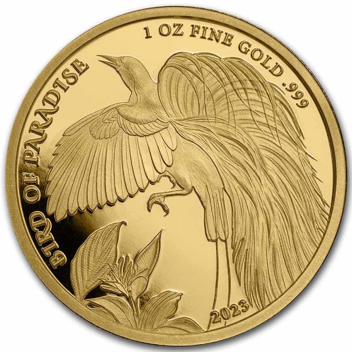 Papúa Nueva Guinea: Ave del Paraíso 1 oz Oro 2023