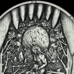 Monnaie en argent Germania Mint : Bödvar Saga - Loss 2 onces Argent 2026 Black Light Colours Ultra High Relief