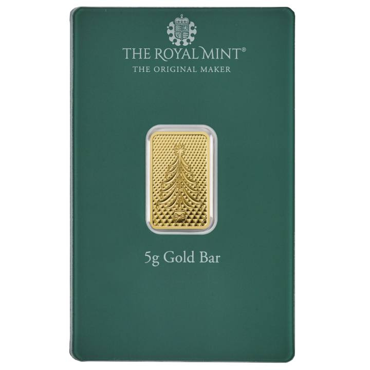 5 gram Gold Bar Christmas Tree