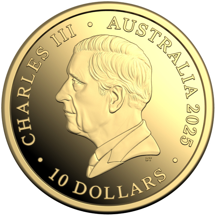 RAM: 60. Jubiläum der Royal Australian $10 Gold 2025 Proof "C" Mintmark