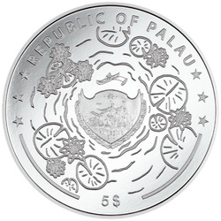 Palau: Lily Pad – Dragonfly színes 1 uncia ezüst 2024 Proof Ultra High Relief