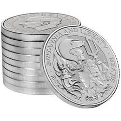 Britannia et Liberty 1 once d'argent 2024