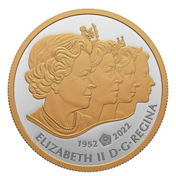 Canada: La corona imperiale placcata in oro $1 Argento 2022 Proof