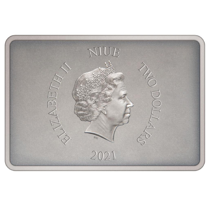 Niue: Star Wars Guardias del Imperio - Sith Trooper de color 1 oz Plata 2021 Acabado Antiqued