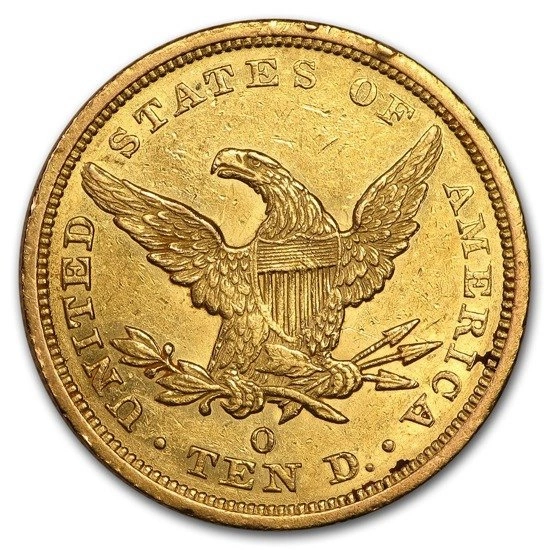 10 dolláros sasok (Liberty 1838–1907) Különböző évek