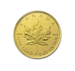 Canadian Maple Leaf 1/2 oz Gold 1982