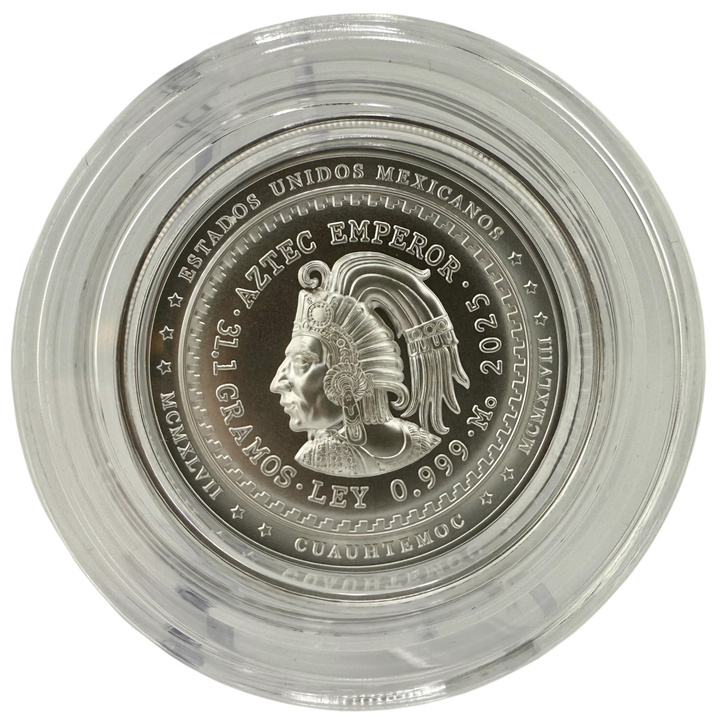 Niue: Aztekischer Kaiser Cuauhtémoc – Ehrung 1 oz Silber 2025