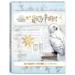 Niue: Harry Potter - Season’s Greetings kolorowany 1 uncja Srebra 2021 Proof