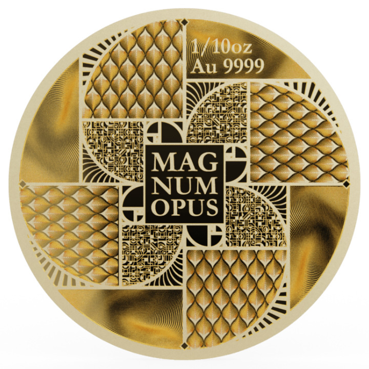 Niue: Magnum Opus 1/10 unce zlata 2023 Prooflike