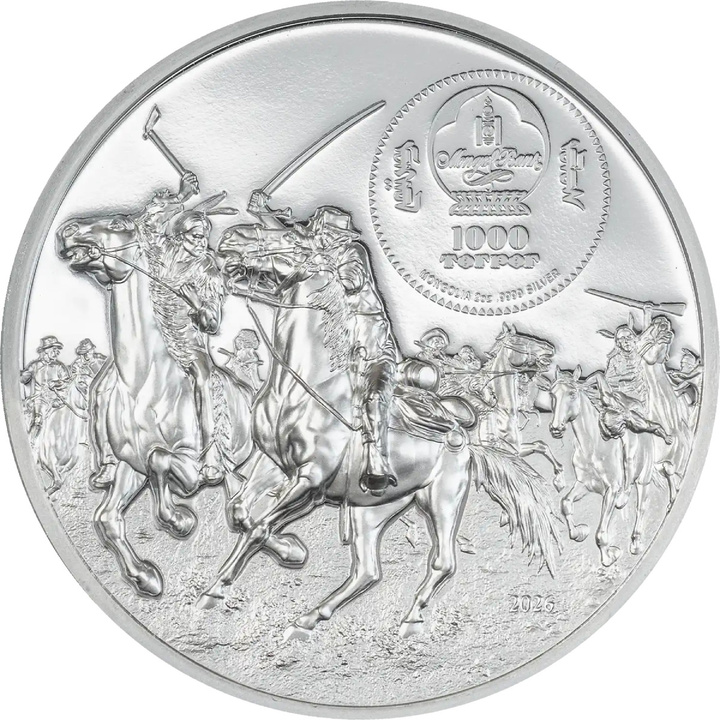 Silbermünze Enemies in History – Custer vs. Sitting Bull 2 Unzen Silber 2026 Proof
