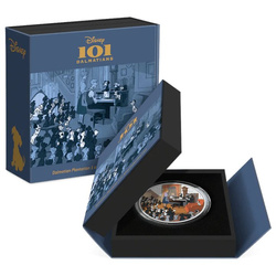 Niue: Disney 101 Dalmatians - Plantation colored 1 oz Silver 2022 Proof
