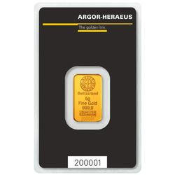 Zlatý slitok Kinebar Argor Heraeus 5 gramů
