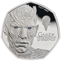 Silver Coin Game of Thrones - Ice 50p Coloured Silver 2026 Proof