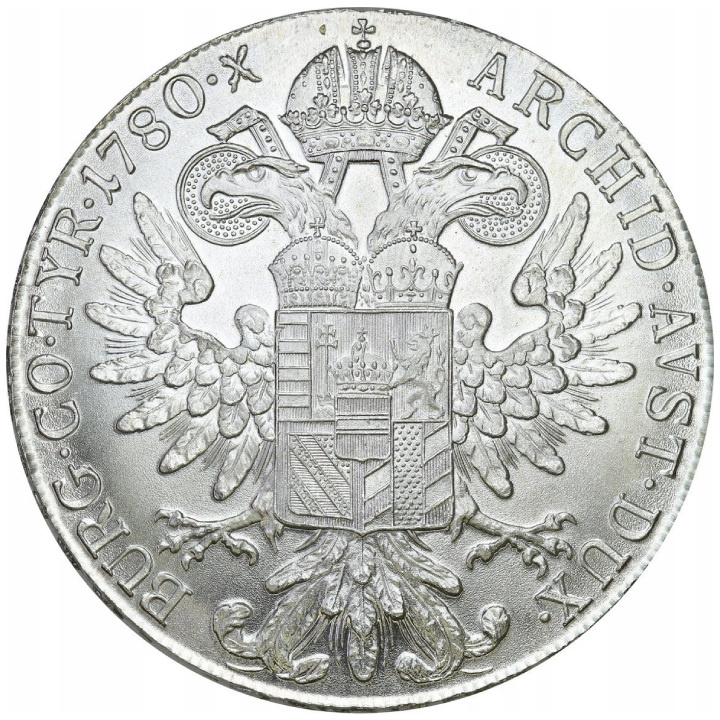 Srebrny Talar Maria Teresa 1780 NOWE BICIE