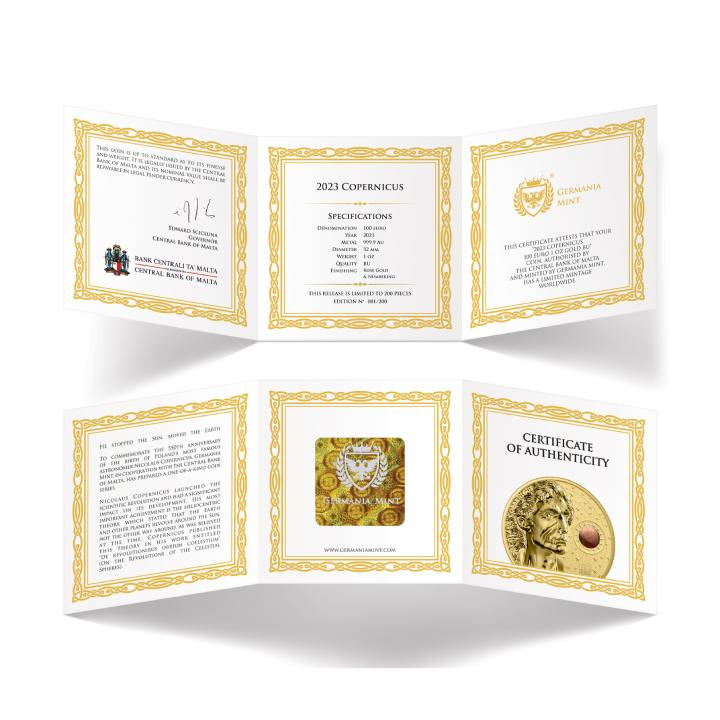 Malta: Copernicus 1 oz Gold 2023 Coin