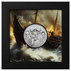 Cookinseln: Savage Vikings 1 Unze Silber 2026 Proof (Polierte Platte)